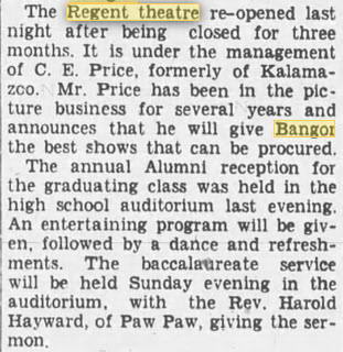 Regent Theatre - Jun 4 1932